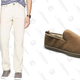 Slim Fit Natural White Jeans, $19.59 (clearance)
Tan Anson Slippers, $20